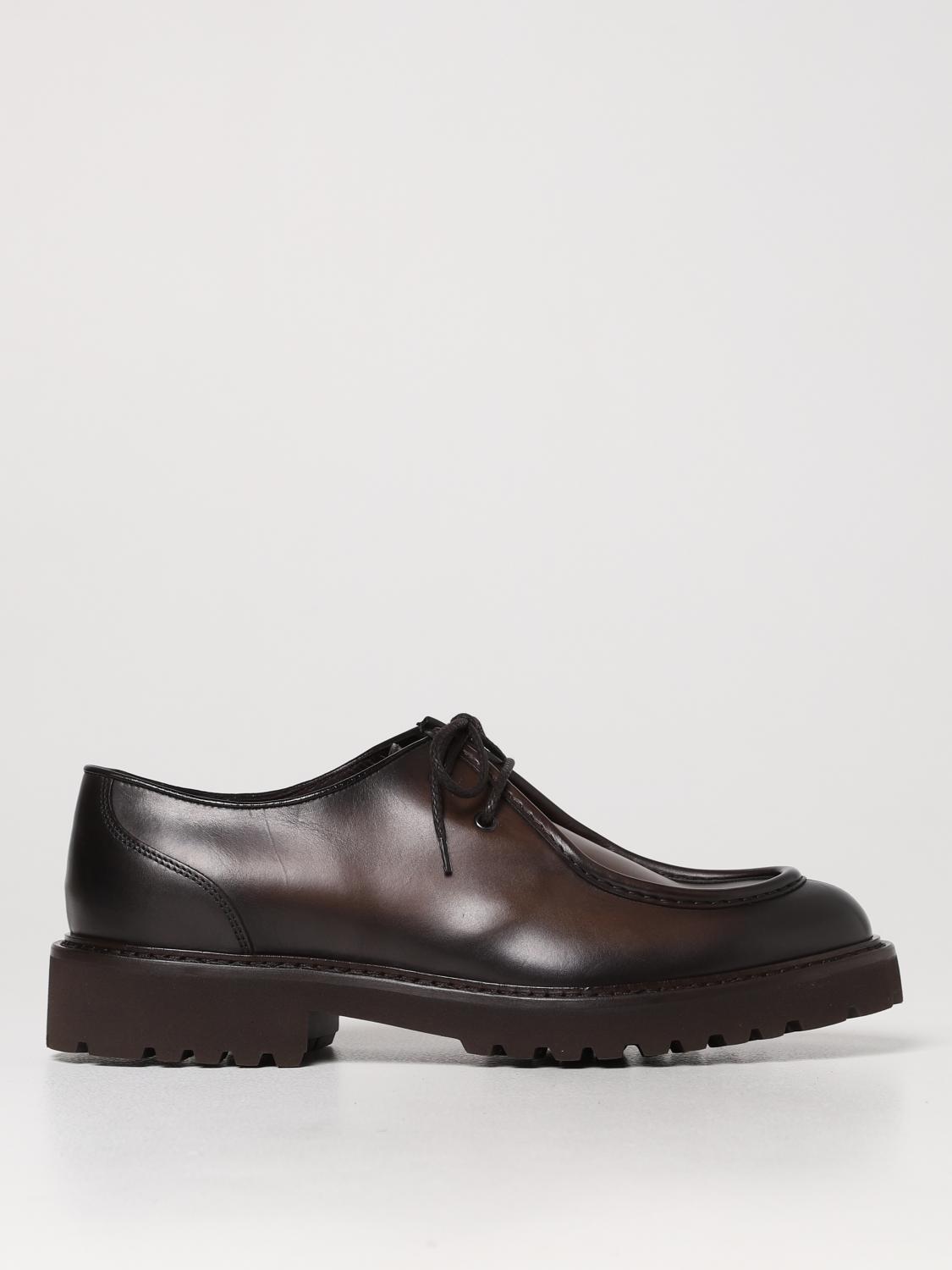 DOUCAL'S SCARPE STRINGATE: Derby Doucal's in pelle, Marrone - Img 1
