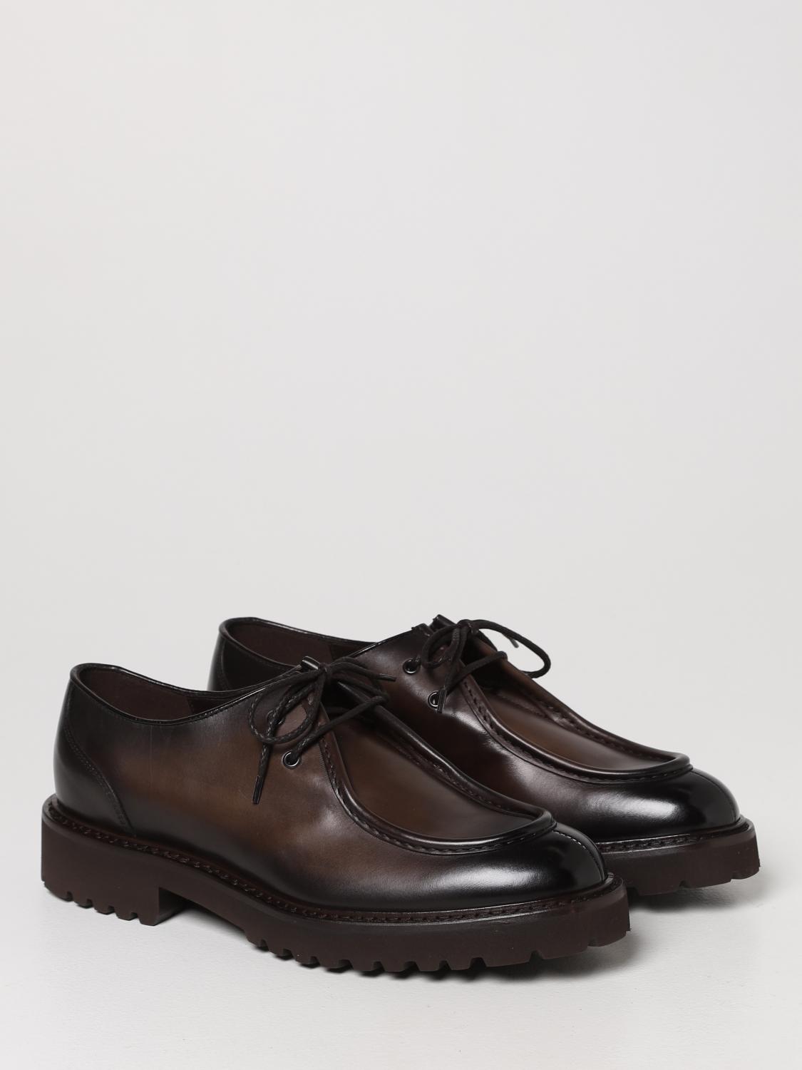 DOUCAL'S SCARPE STRINGATE: Derby Doucal's in pelle, Marrone - Img 2