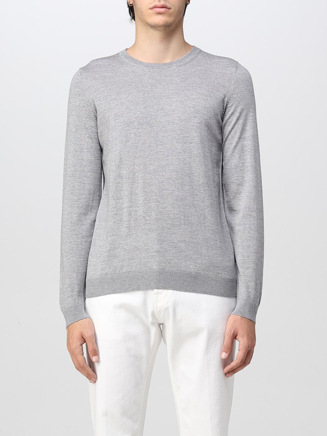 BOSS SWEATER: Sweater men Boss, Silver - Img 1