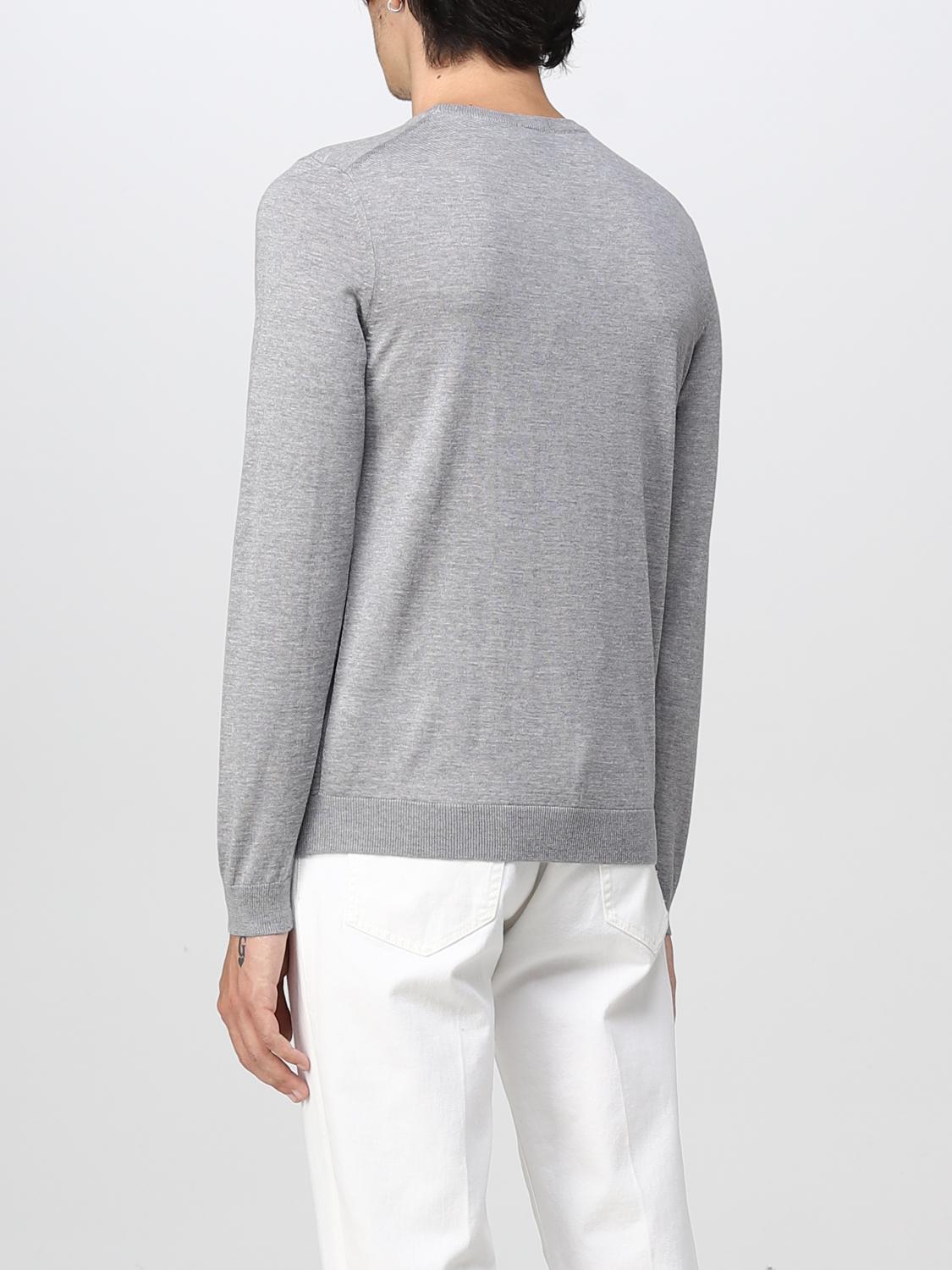 BOSS SWEATER: Sweater men Boss, Silver - Img 2