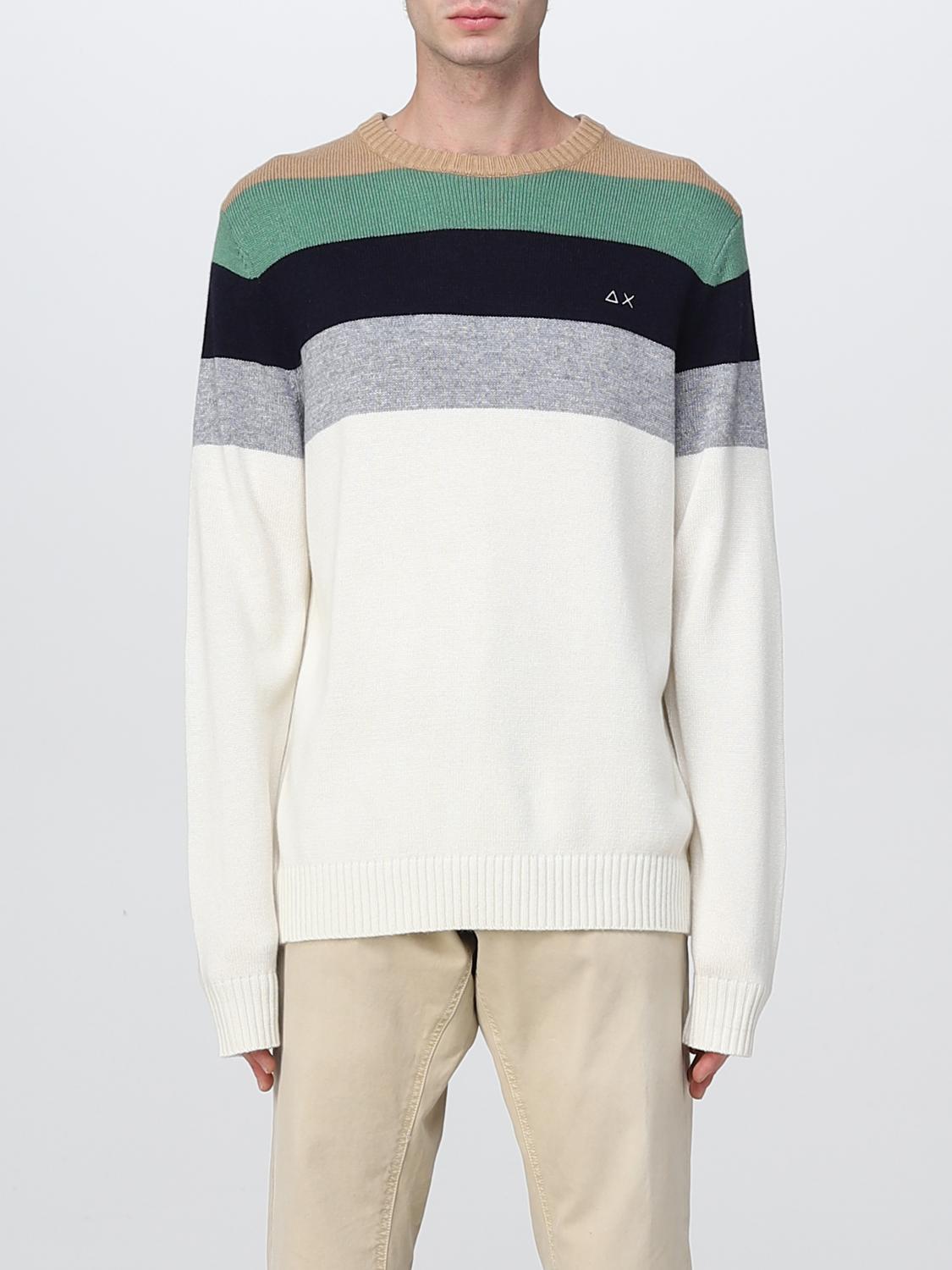 SUN68 SWEATER: Sweater men Sun 68, White - Img 1