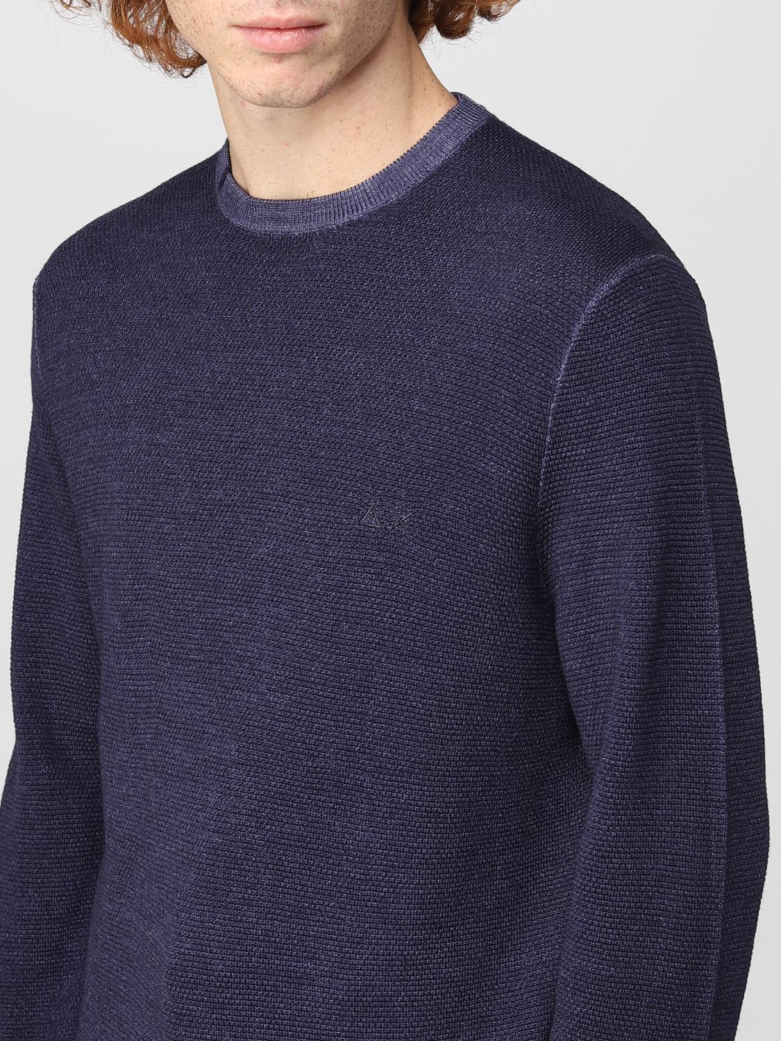 SUN68 SWEATER: Sweater men Sun 68, Navy - Img 3