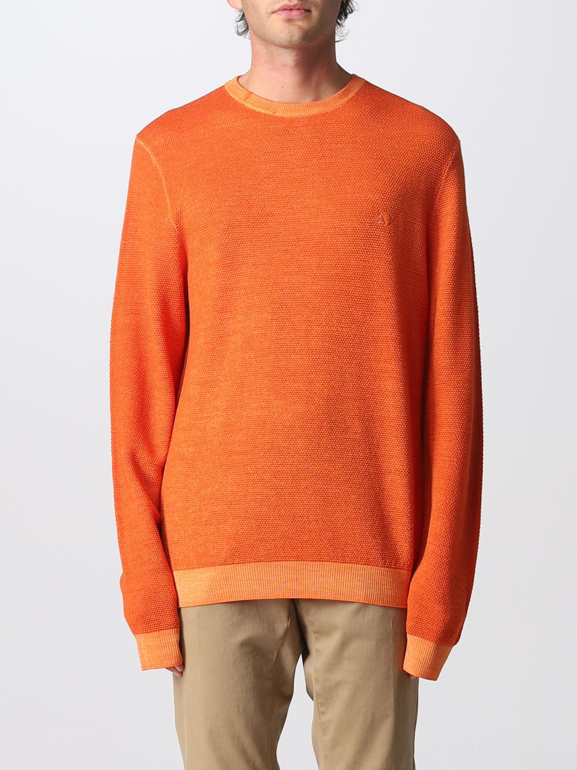 SUN68 SWEATER: Sweater men Sun 68, Rust - Img 1