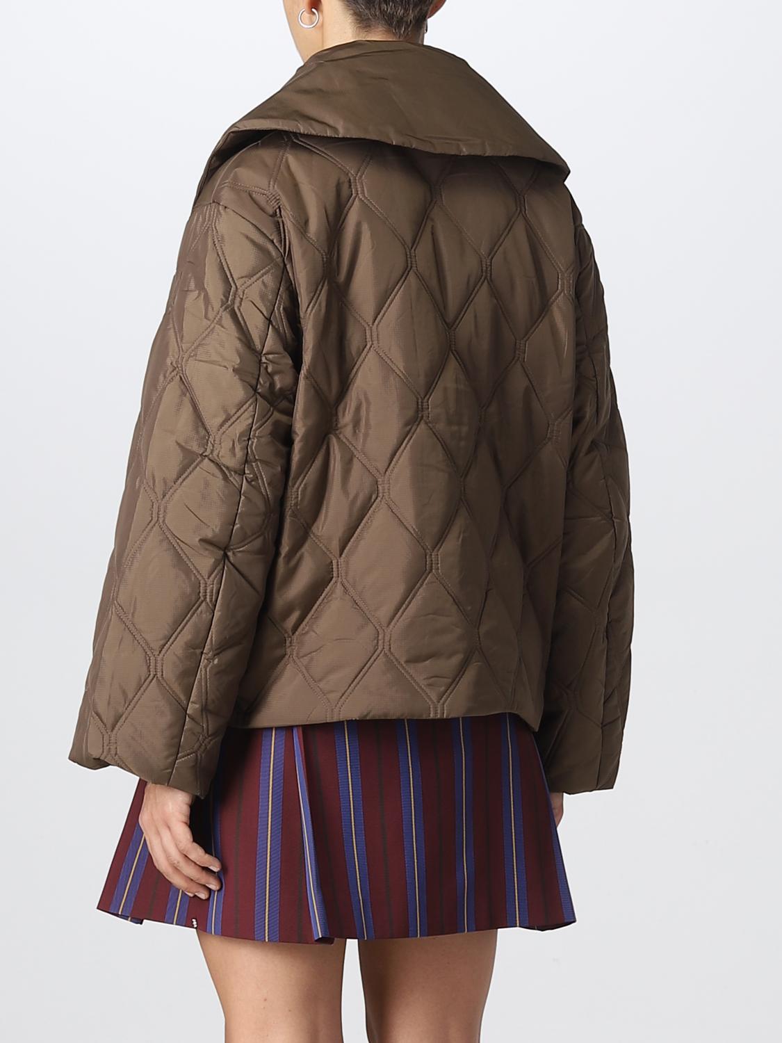 GANNI JACKET: Ganni women's jacket, Brown - Img 2