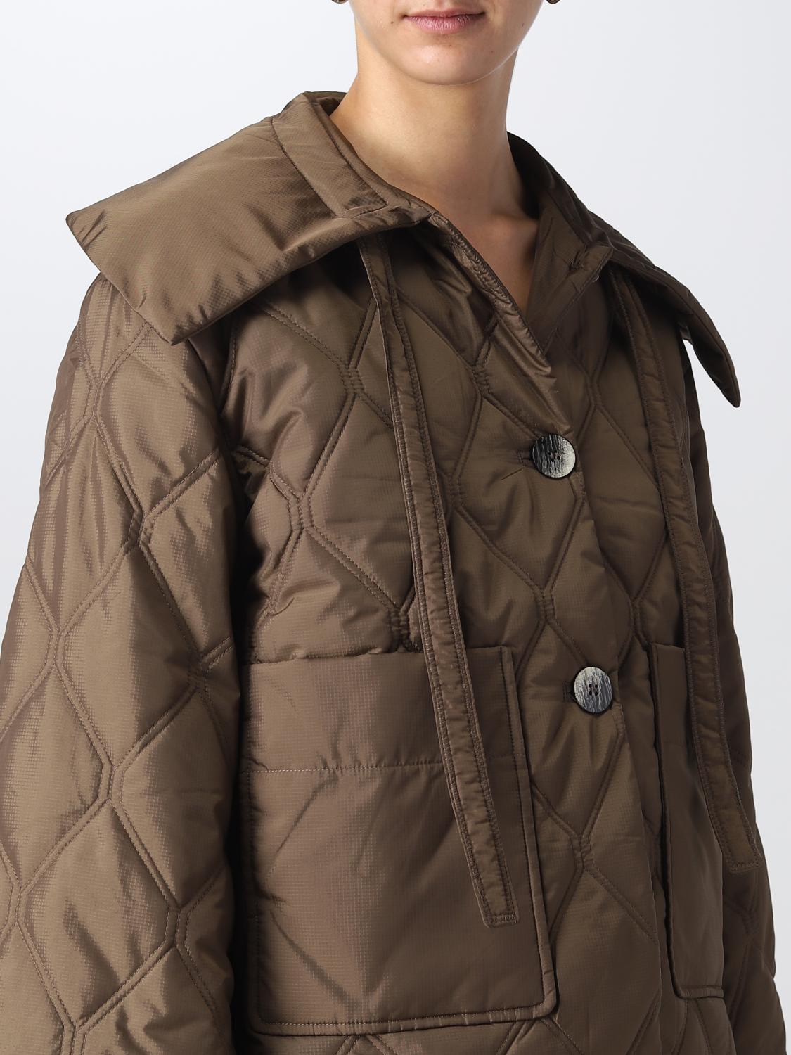 GANNI JACKET: Ganni women's jacket, Brown - Img 4