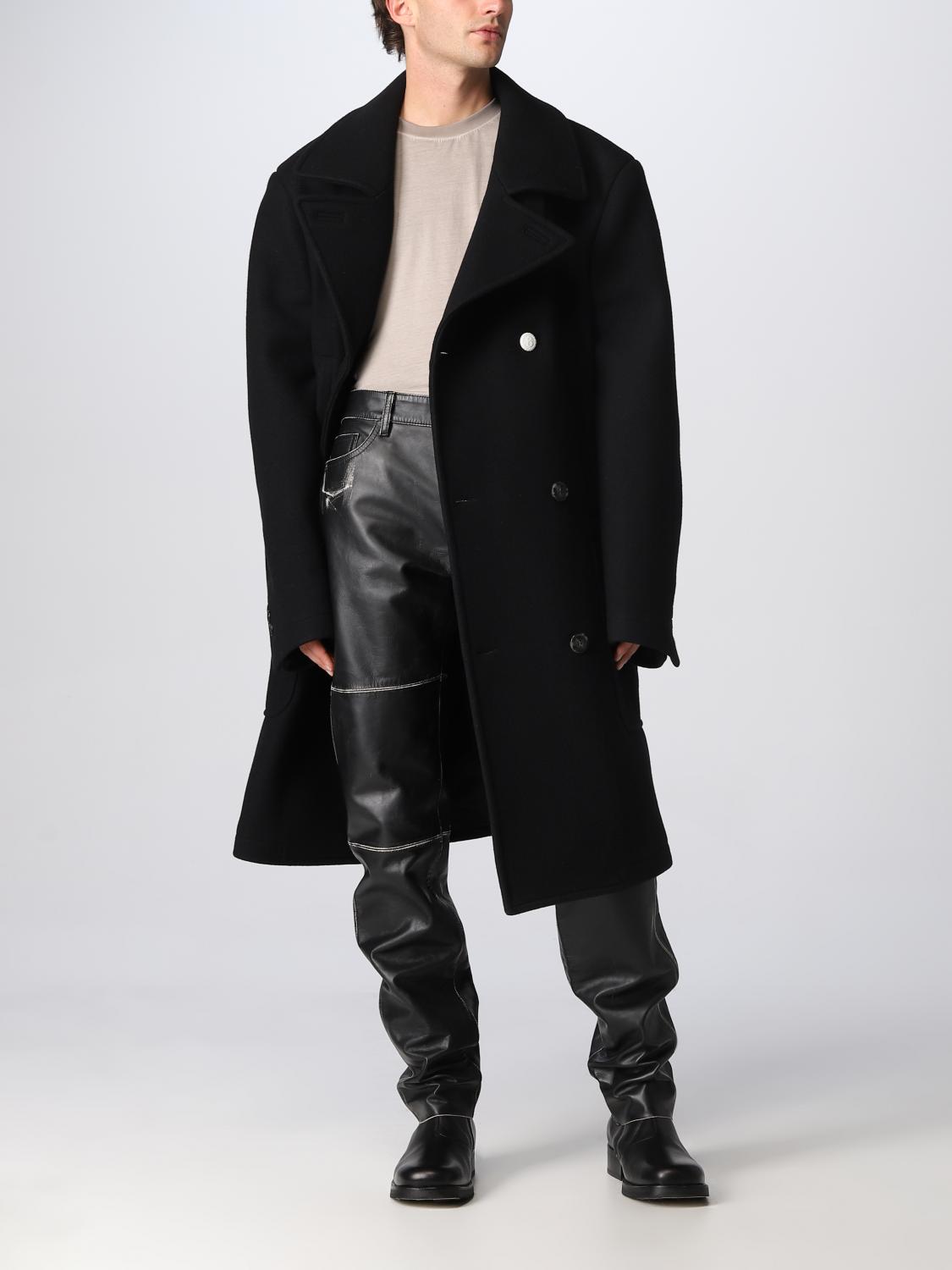 MM6 MAISON MARGIELA：コート メンズ - ブラック | GIGLIO.COM