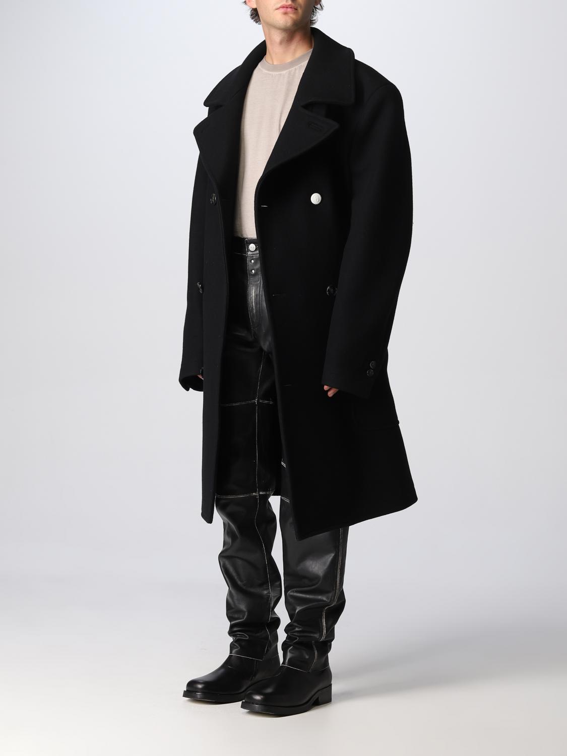 MM6 MAISON MARGIELA：コート メンズ - ブラック | GIGLIO.COM