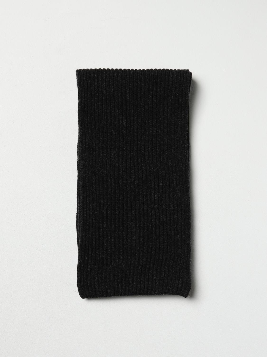 GANNI SCARF: Ganni wool blend scarf, Mouse Grey - Img 1