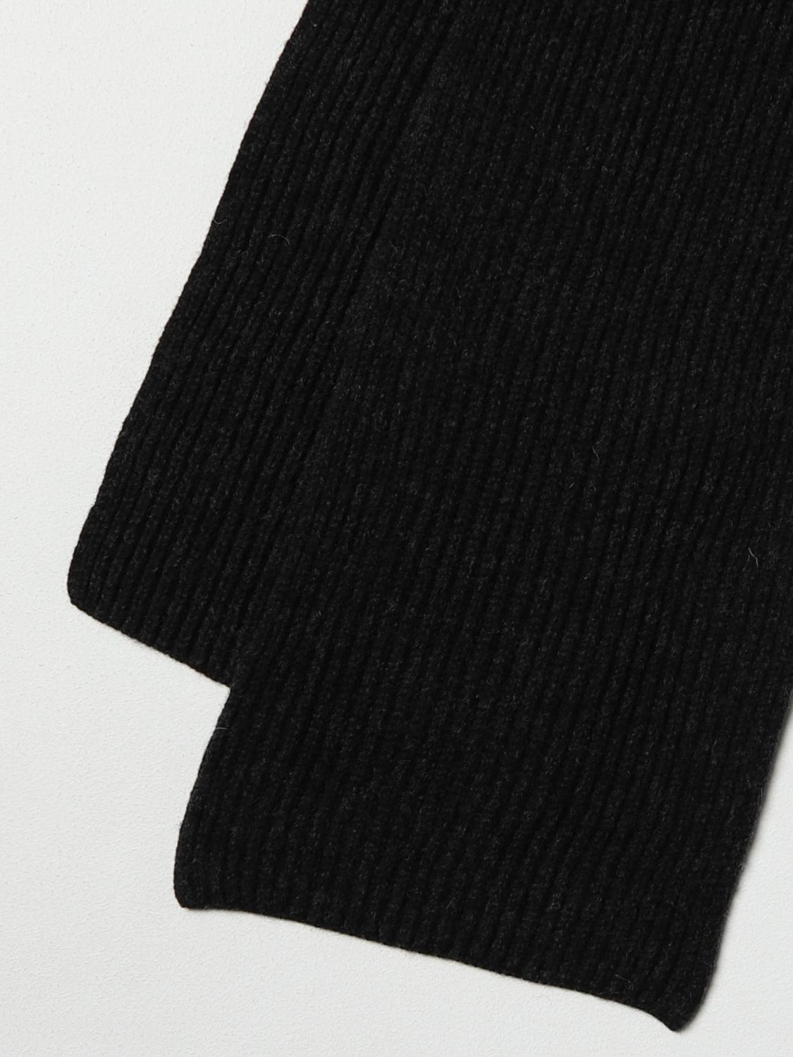 GANNI SCARF: Ganni wool blend scarf, Mouse Grey - Img 3