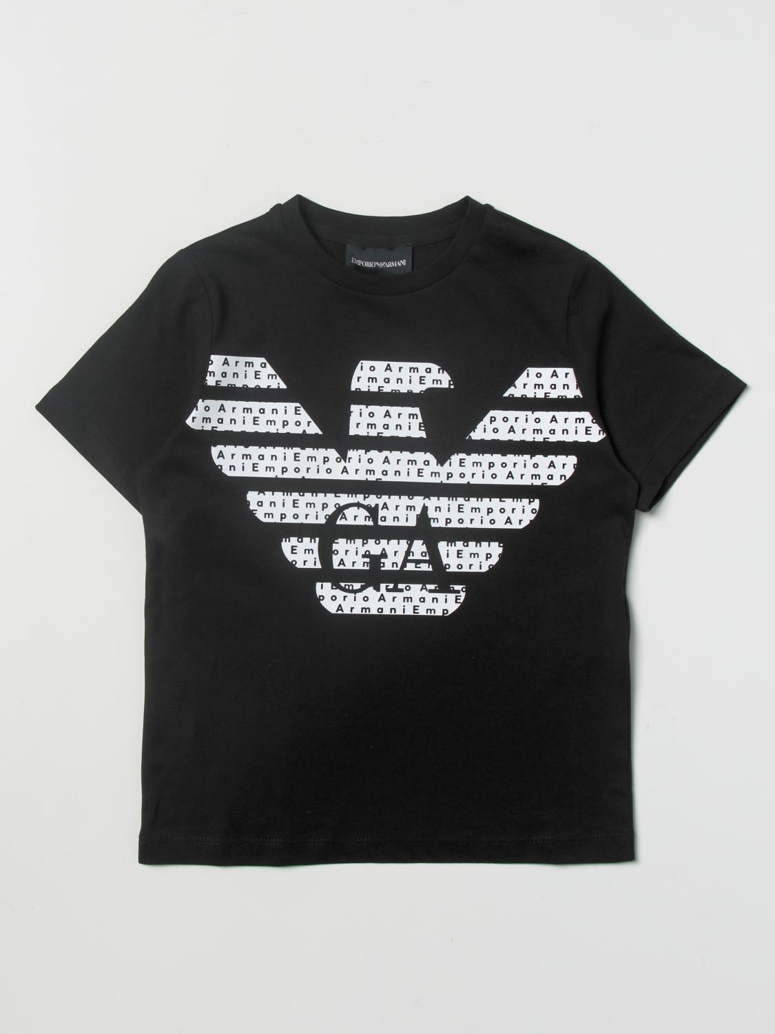 EMPORIO ARMANI: T-shirt kids - Black | Emporio Armani t