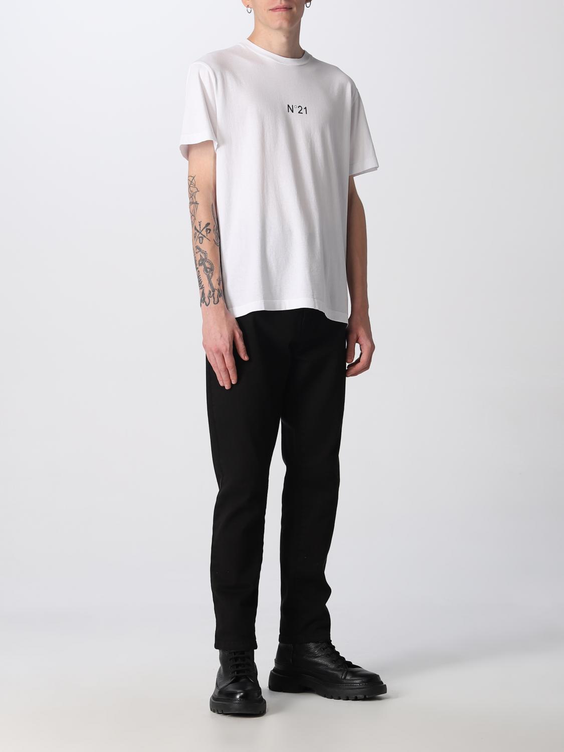 N° 21 T-SHIRT: T-shirt men N° 21, White - Img 2
