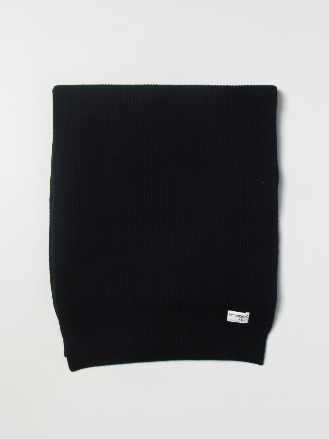 FAY SCIARPA: Sciarpa Fay in lana vergine, Blue - Img 1