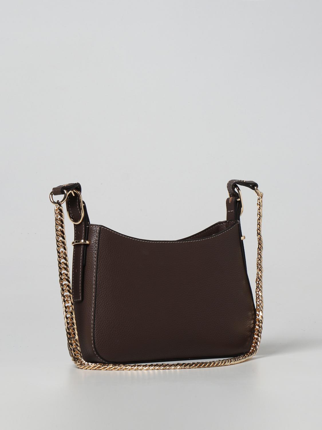 LIU JO BORSA A SPALLA: Borsa Liu Jo in ecopelle martellata, Marrone - Img 2