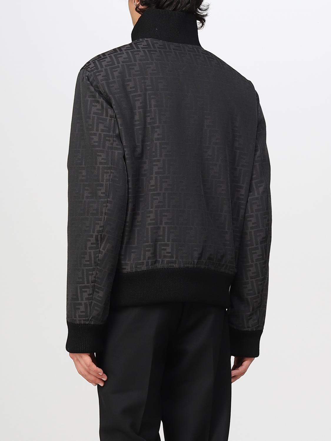 FENDI 外套: 外套 男士 Fendi, 黑色 - Img 3