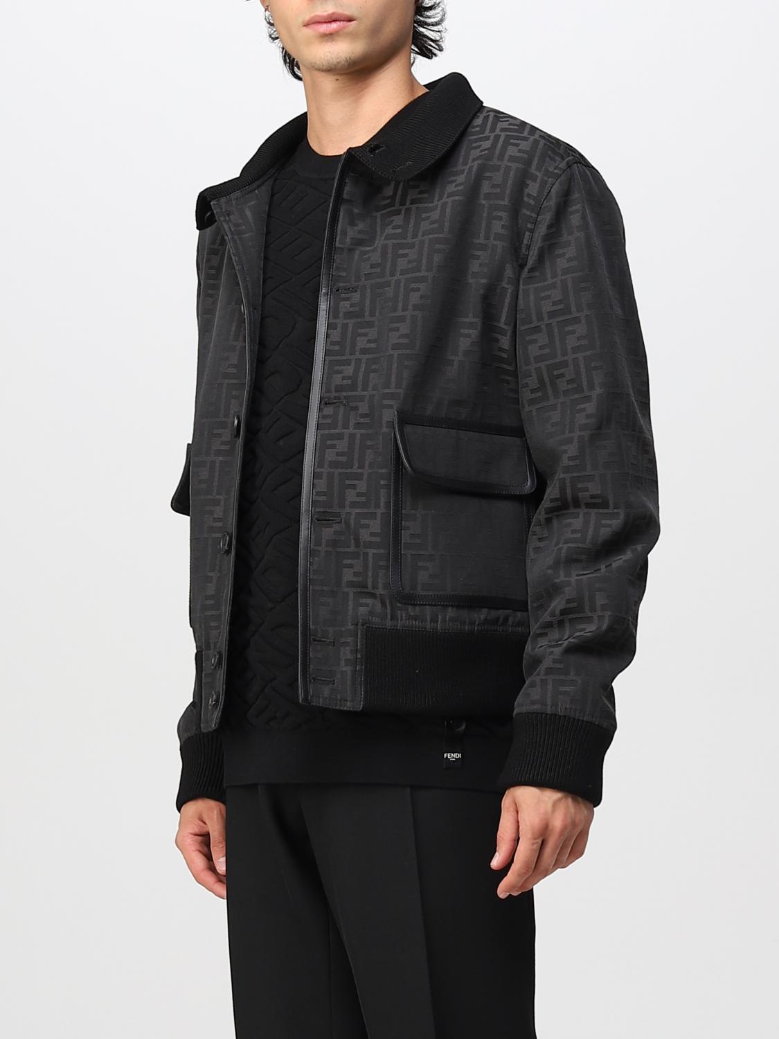 FENDI 外套: 外套 男士 Fendi, 黑色 - Img 4