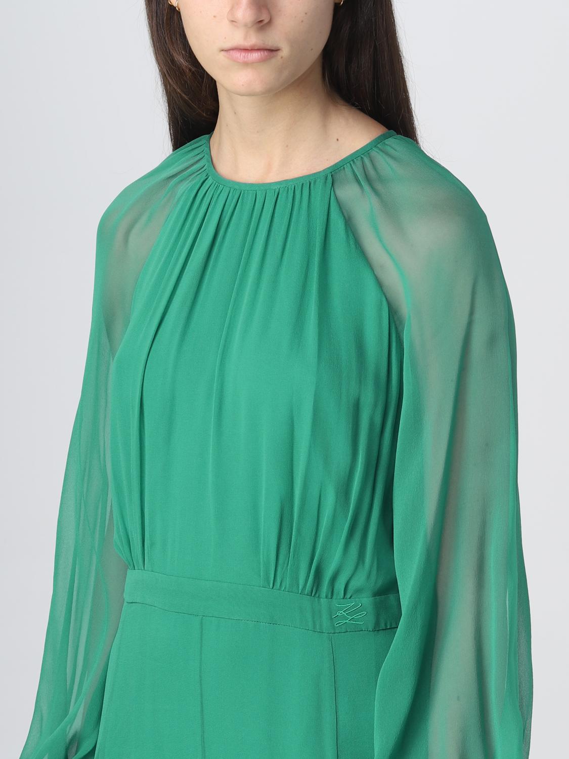 KARL LAGERFELD ABITO: Abito donna Karl Lagerfeld, Verde - Img 3