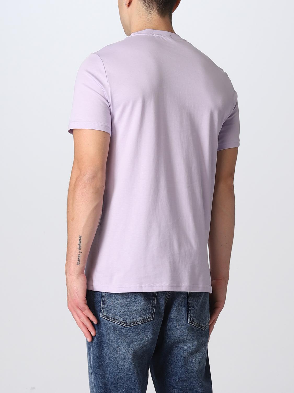 FRED PERRY T-SHIRT: T-shirt men Fred Perry, Lilac - Img 2