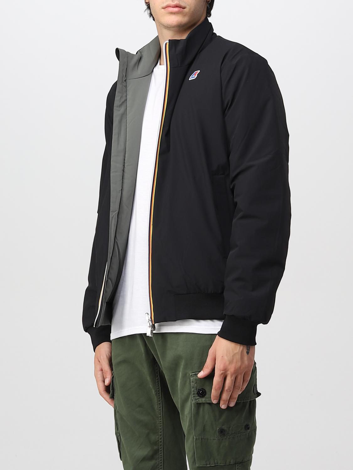 K-WAY JACKET: Coat men K-way, Black - Img 3