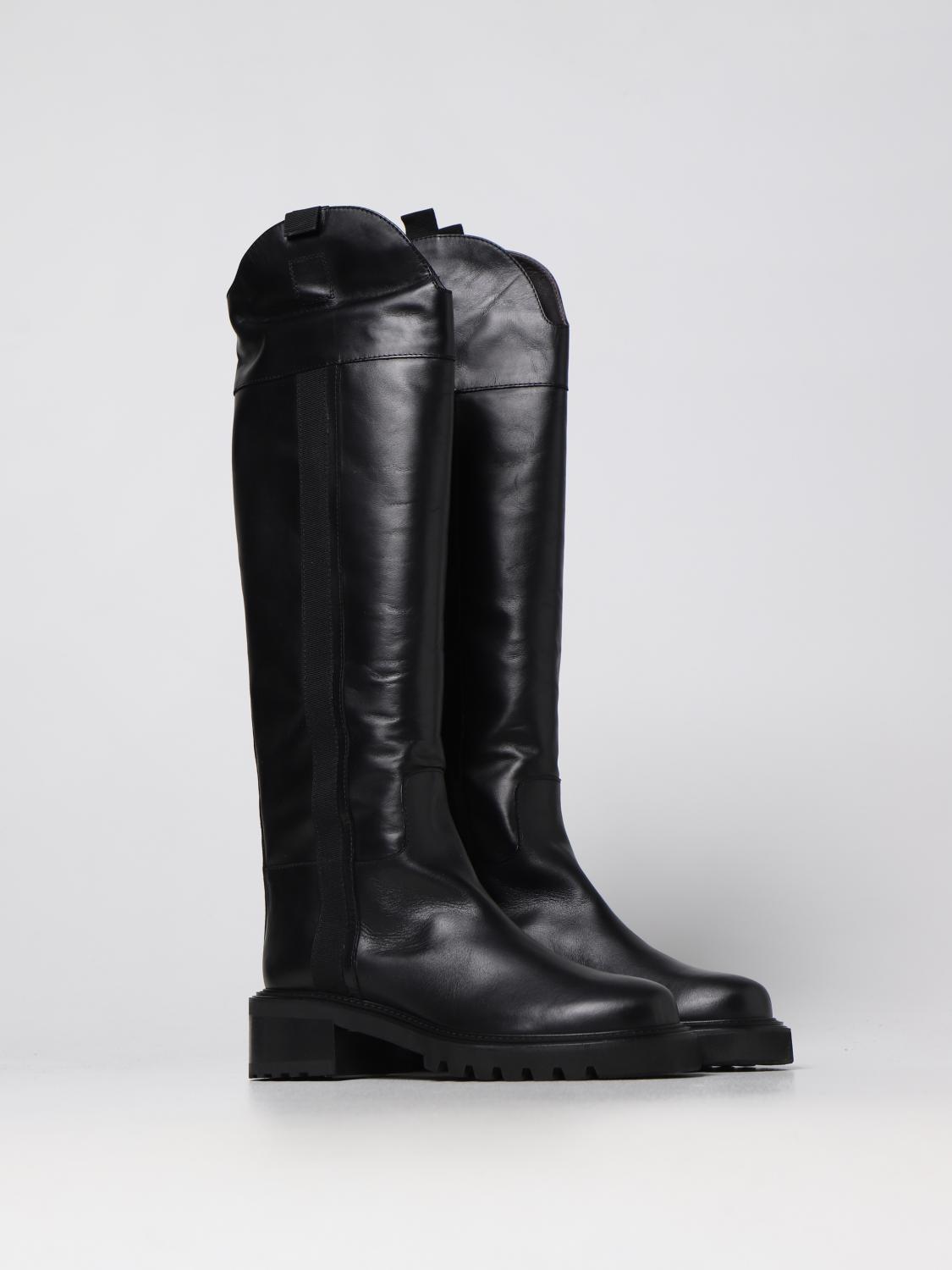 VIA ROMA 15 STIVALI: Stivali Via Roma 15 in pelle liscia, Nero - Img 2