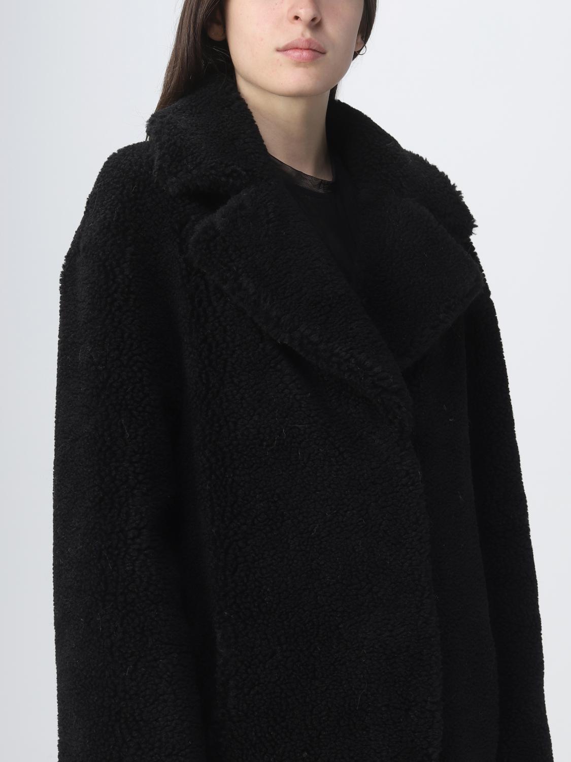 STAND STUDIO ABRIGO DE PIEL: Abrigo mujer Stand Studio, Negro - Img 4