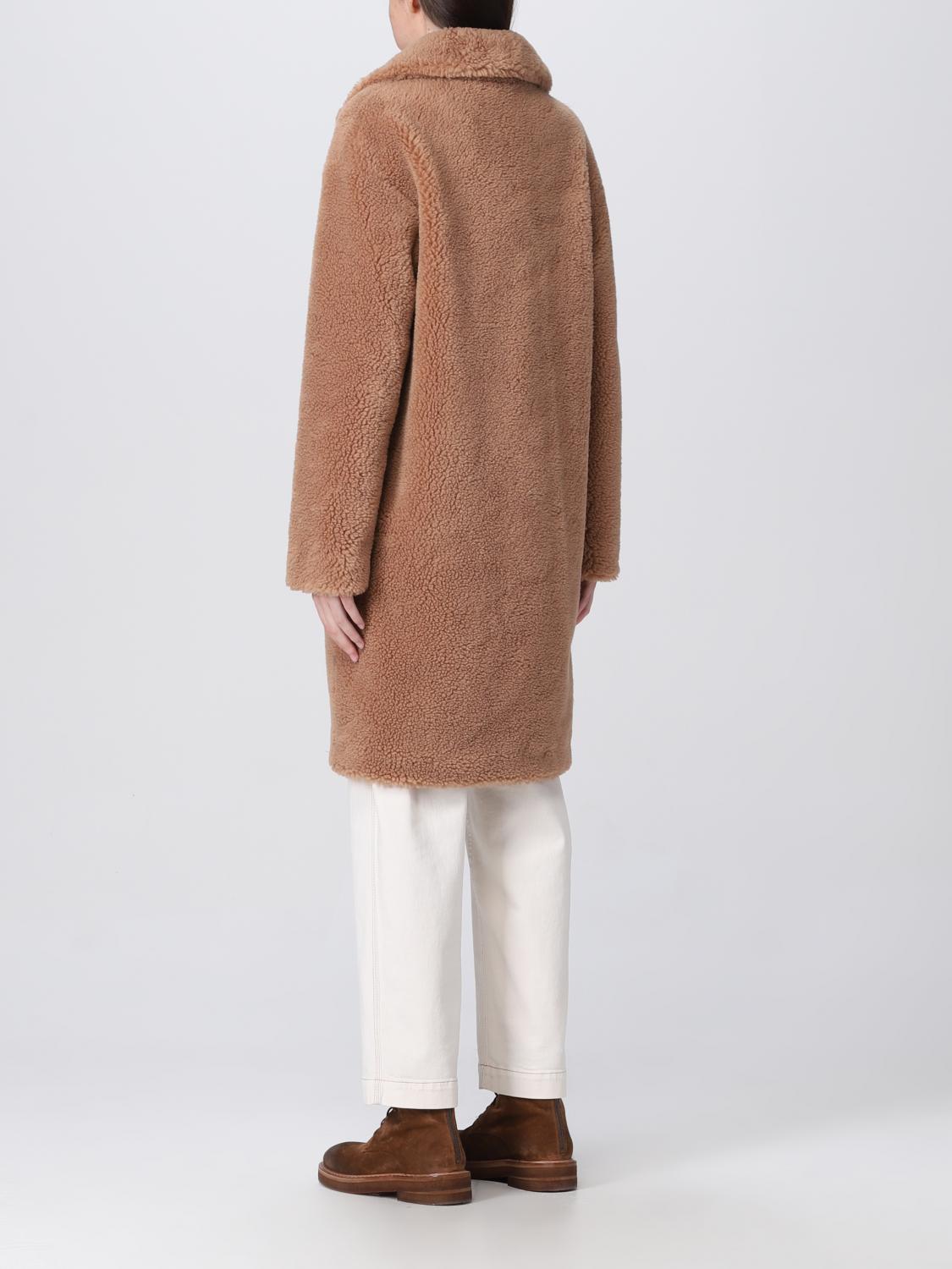 STAND STUDIO ABRIGO DE PIEL: Abrigo mujer Stand Studio, Arena - Img 2