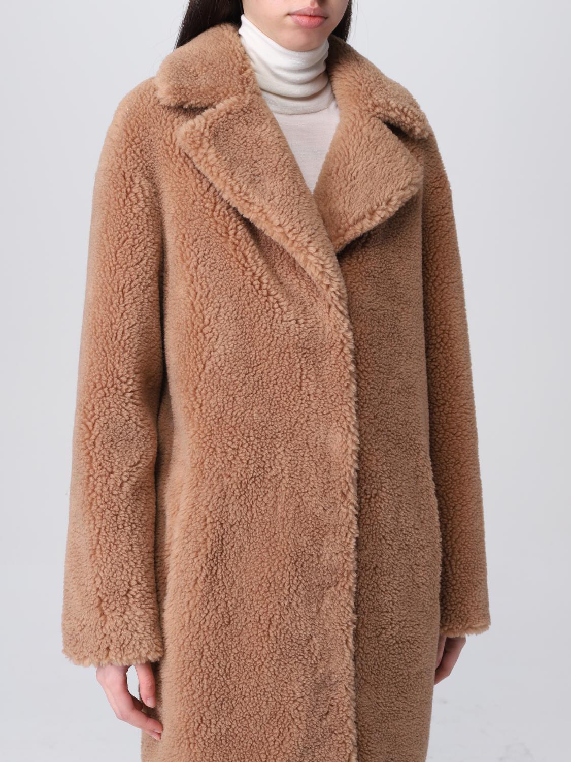 STAND STUDIO ABRIGO DE PIEL: Abrigo mujer Stand Studio, Arena - Img 4