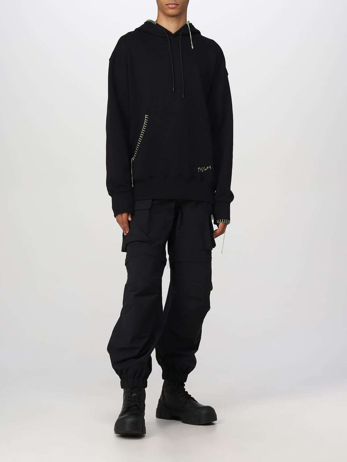 MSGM FELPA: Felpa con cappuccio MSGM, Nero - Img 2