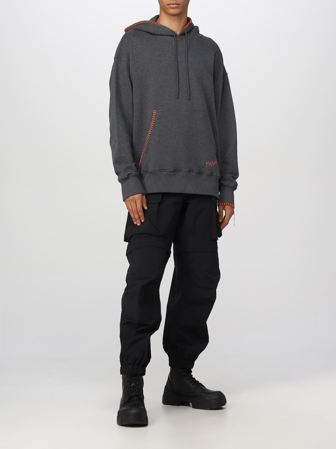 MSGM FELPA: Felpa con cappuccio MSGM, Fumo - Img 2