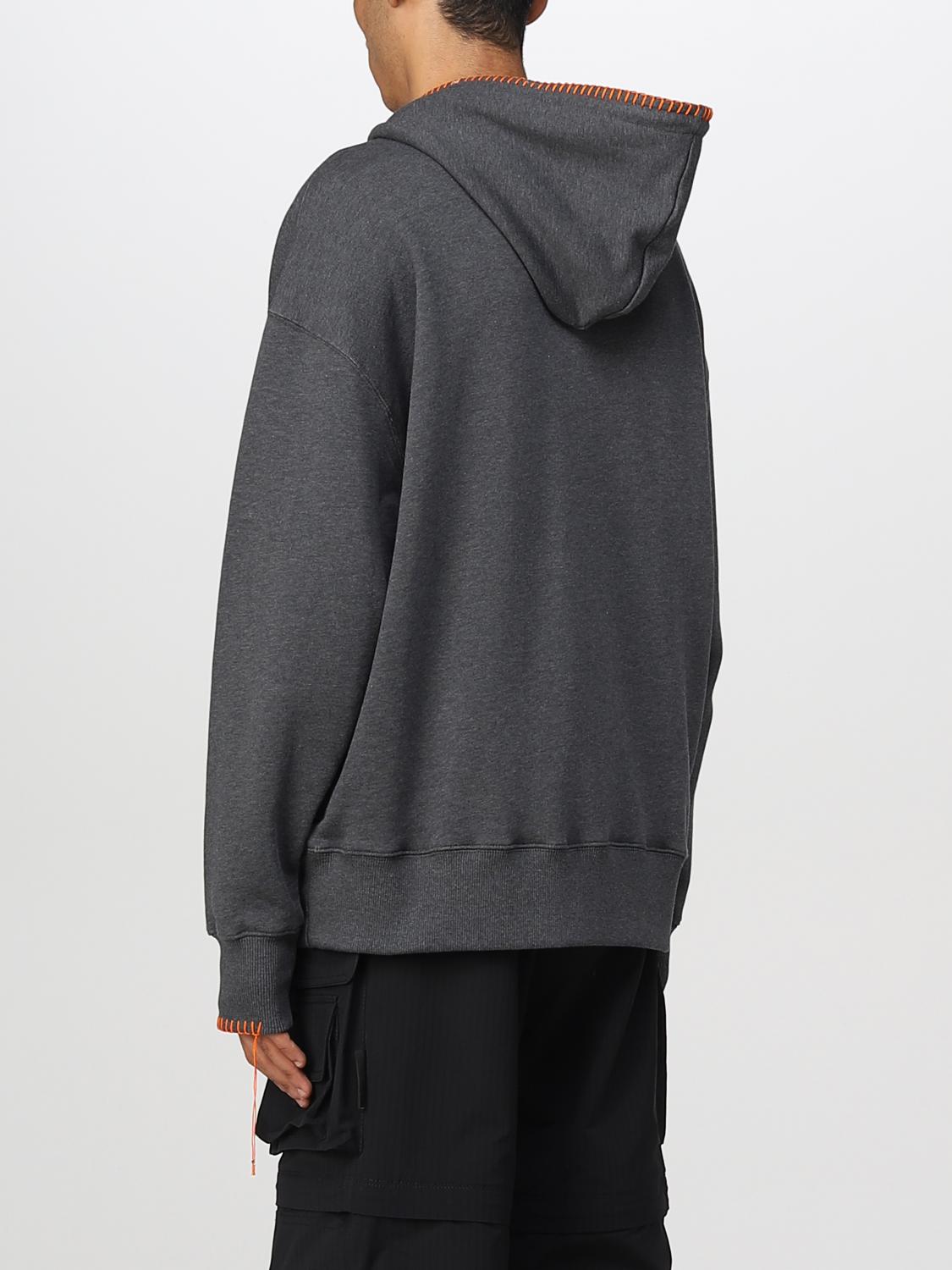 MSGM FELPA: Felpa con cappuccio MSGM, Fumo - Img 3