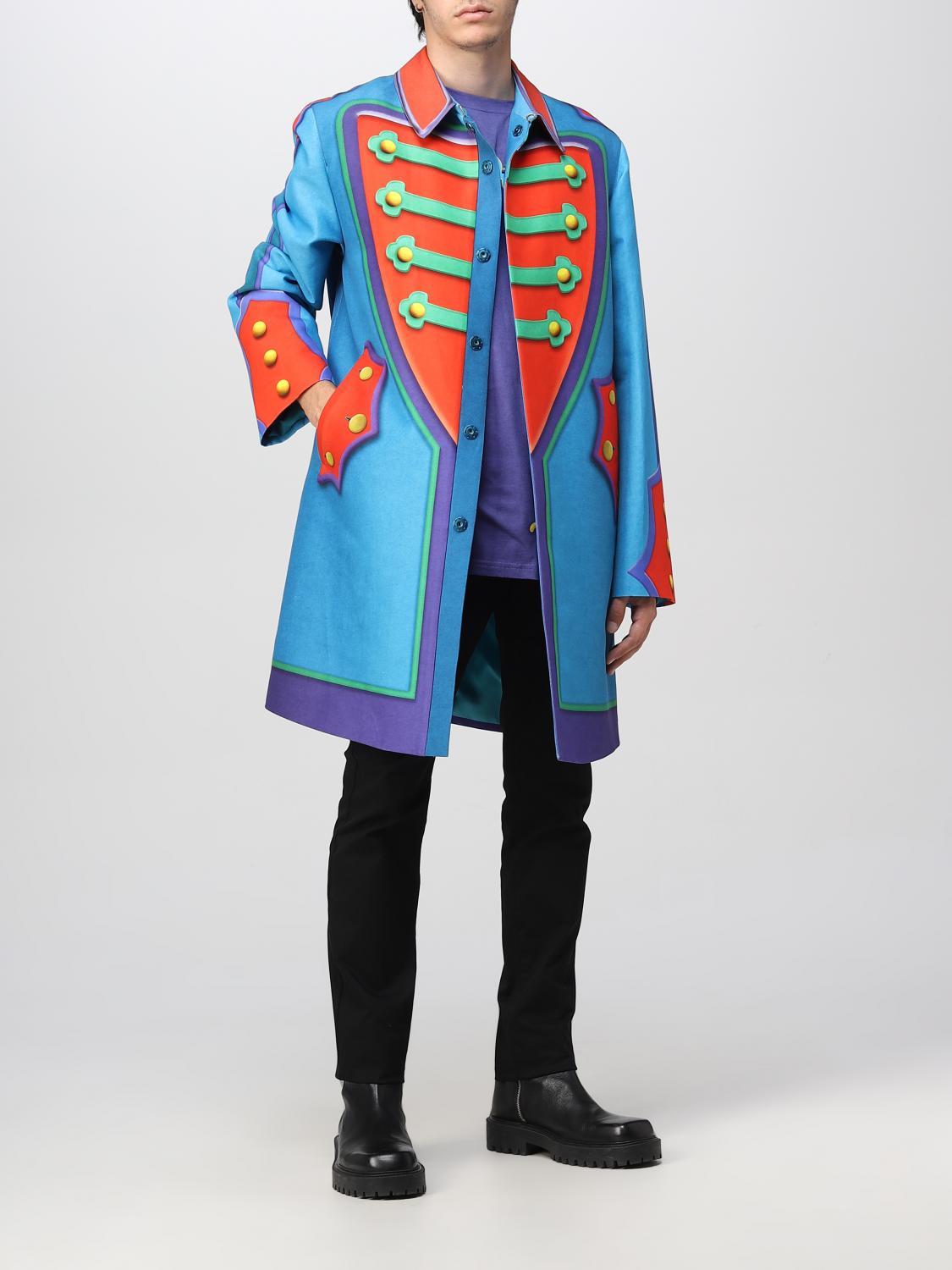 MOSCHINO COUTURE COAT: Coat men Moschino Couture, Multicolor - Img 2