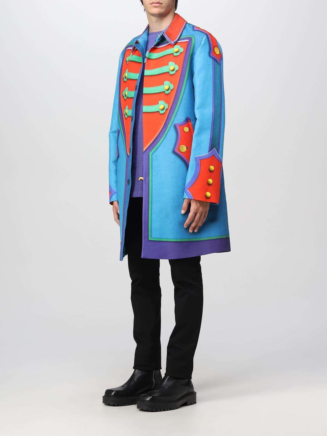 MOSCHINO COUTURE COAT: Coat men Moschino Couture, Multicolor - Img 4