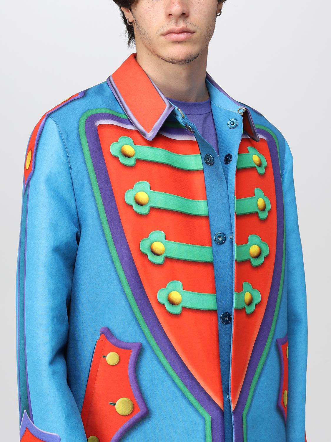MOSCHINO COUTURE COAT: Coat men Moschino Couture, Multicolor - Img 5