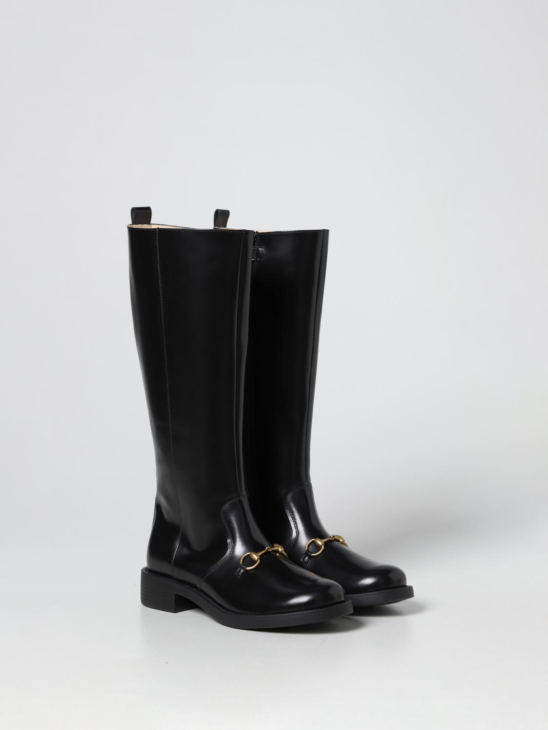 GUCCI SHOES: Shoes kids Gucci, Black - Img 2