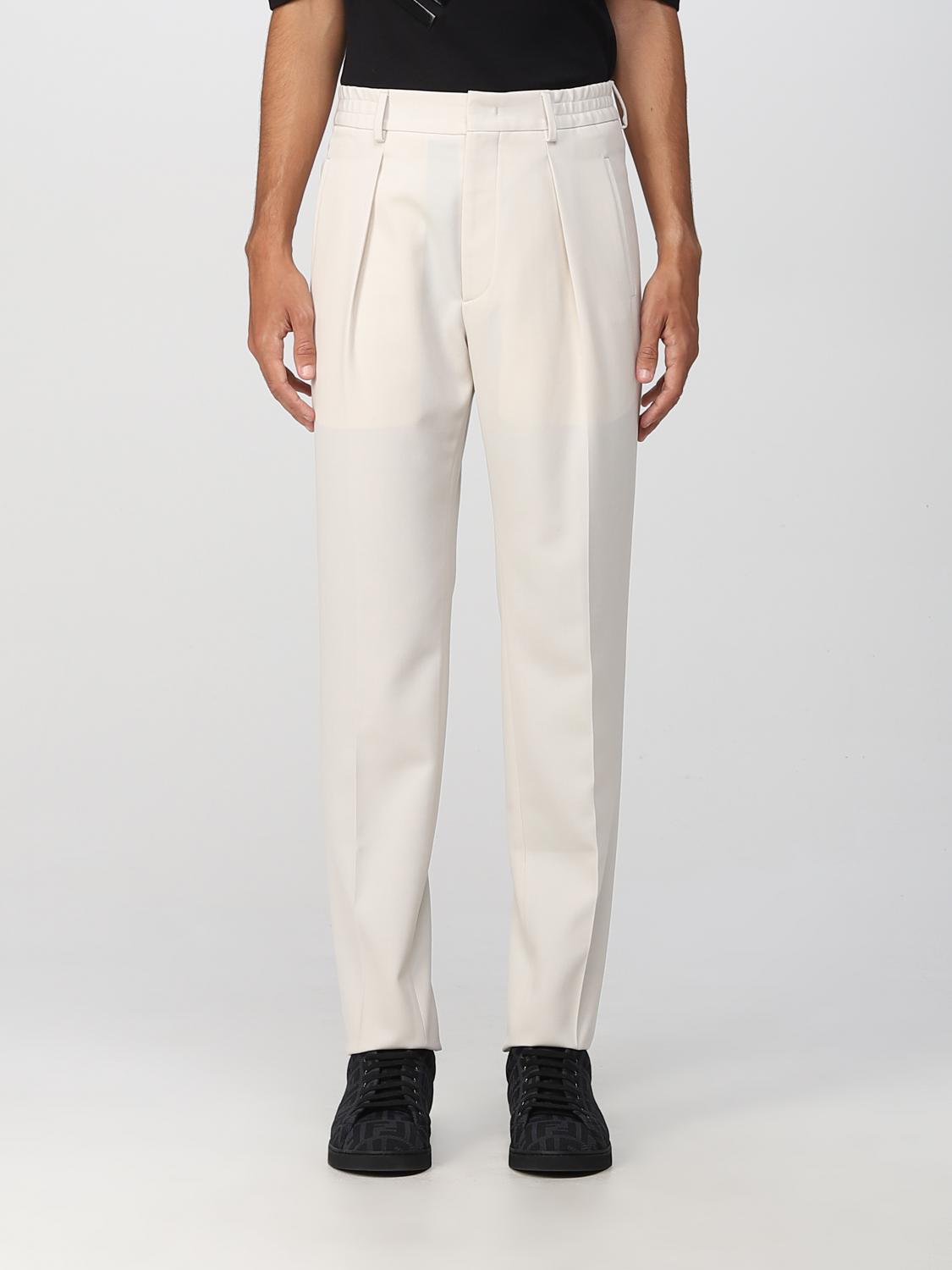 FENDI PANTS: Pants men Fendi, Natural - Img 1