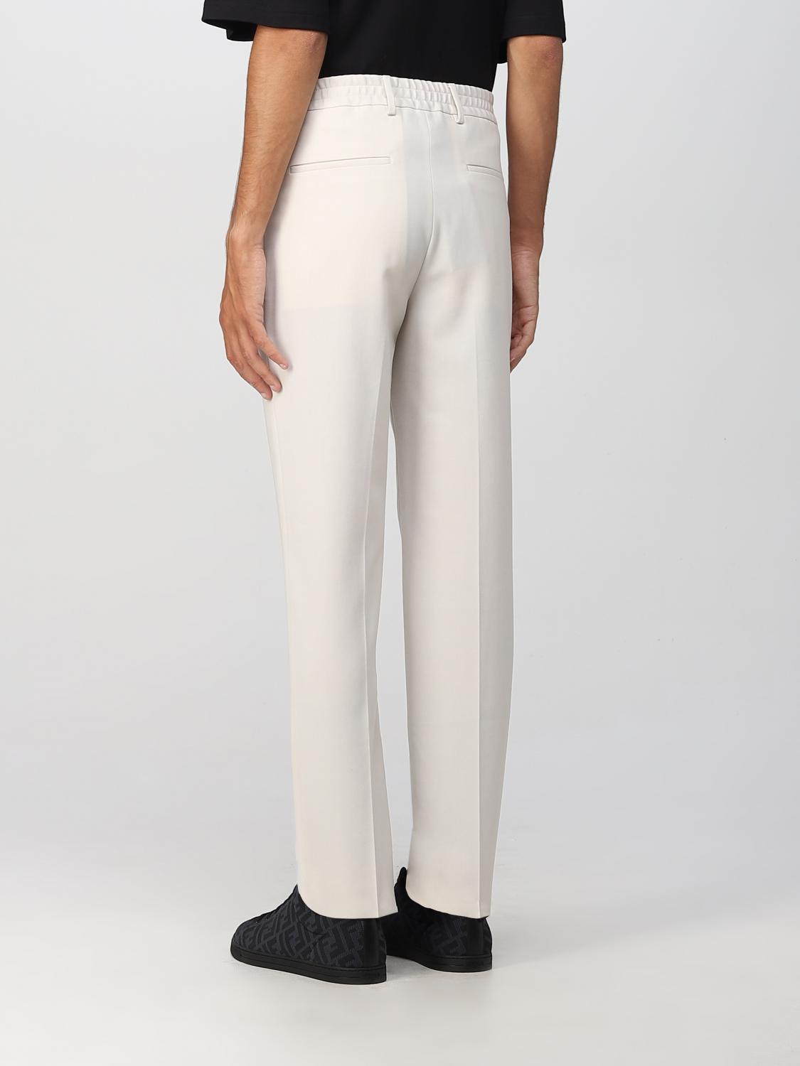 FENDI PANTS: Pants men Fendi, Natural - Img 3