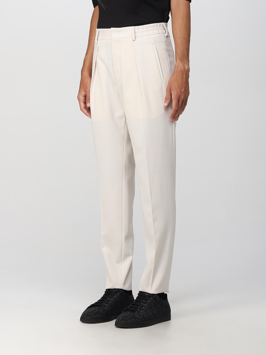 FENDI PANTS: Pants men Fendi, Natural - Img 4