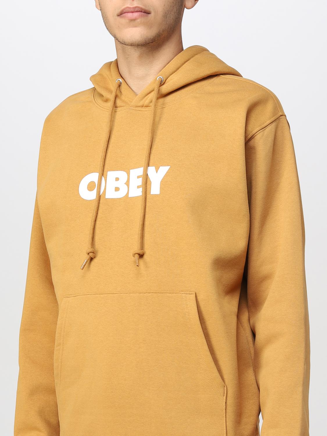 OBEY SWEATSHIRT: Sweater men Obey, Brown - Img 3