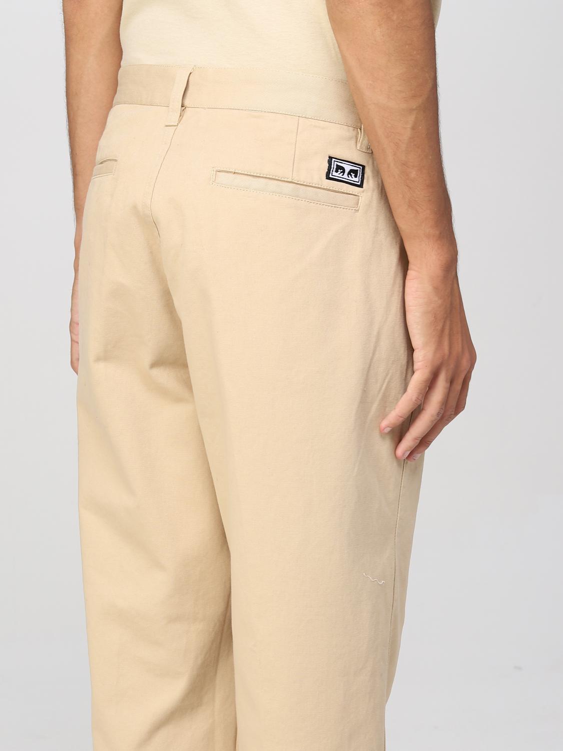 OBEY PANTS: Pants men Obey, Cream - Img 3