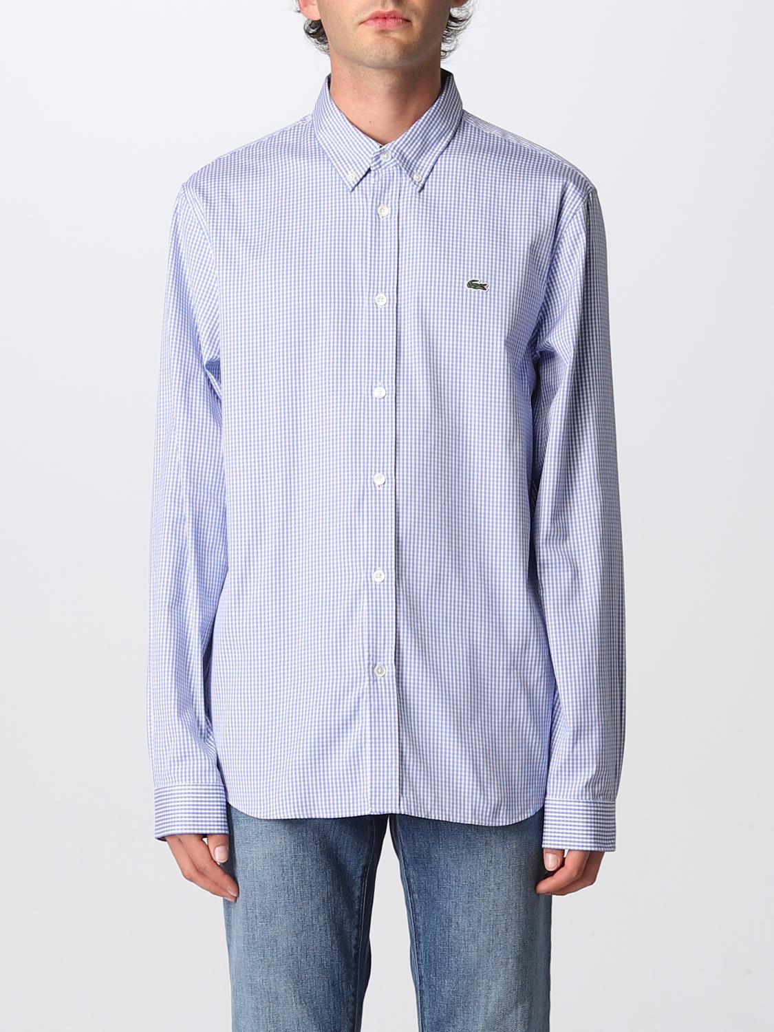 LACOSTE SHIRT: Shirt men Lacoste, Sky Blue - Img 1