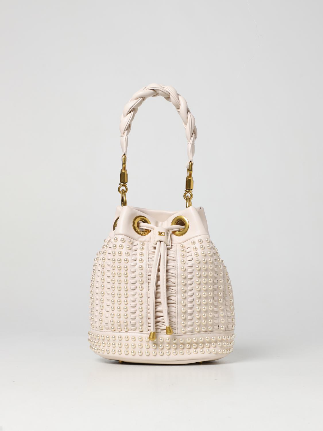 La Carrie Secchiello Bianco Borsa LA CARRIE: Borsa A Secchiello In