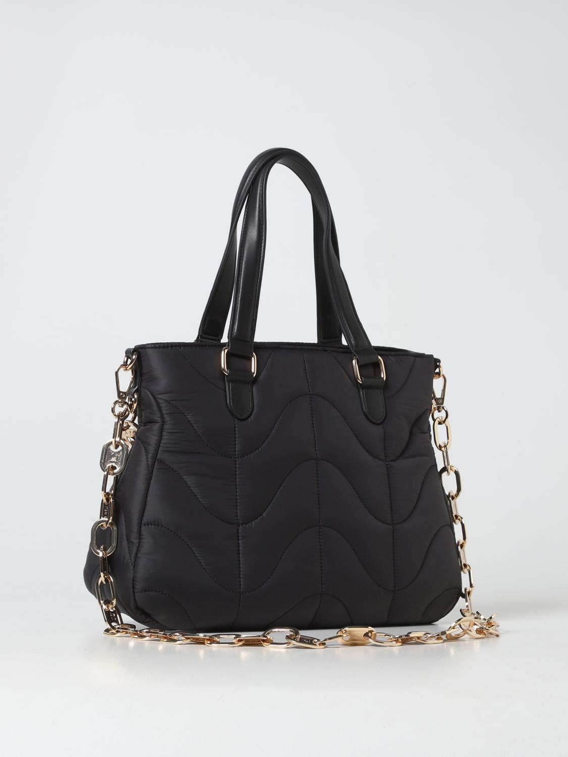 LA CARRIE BORSA TOTE: Borsa Touchy La Carrie in nylon trapuntato, Nero - Img 2