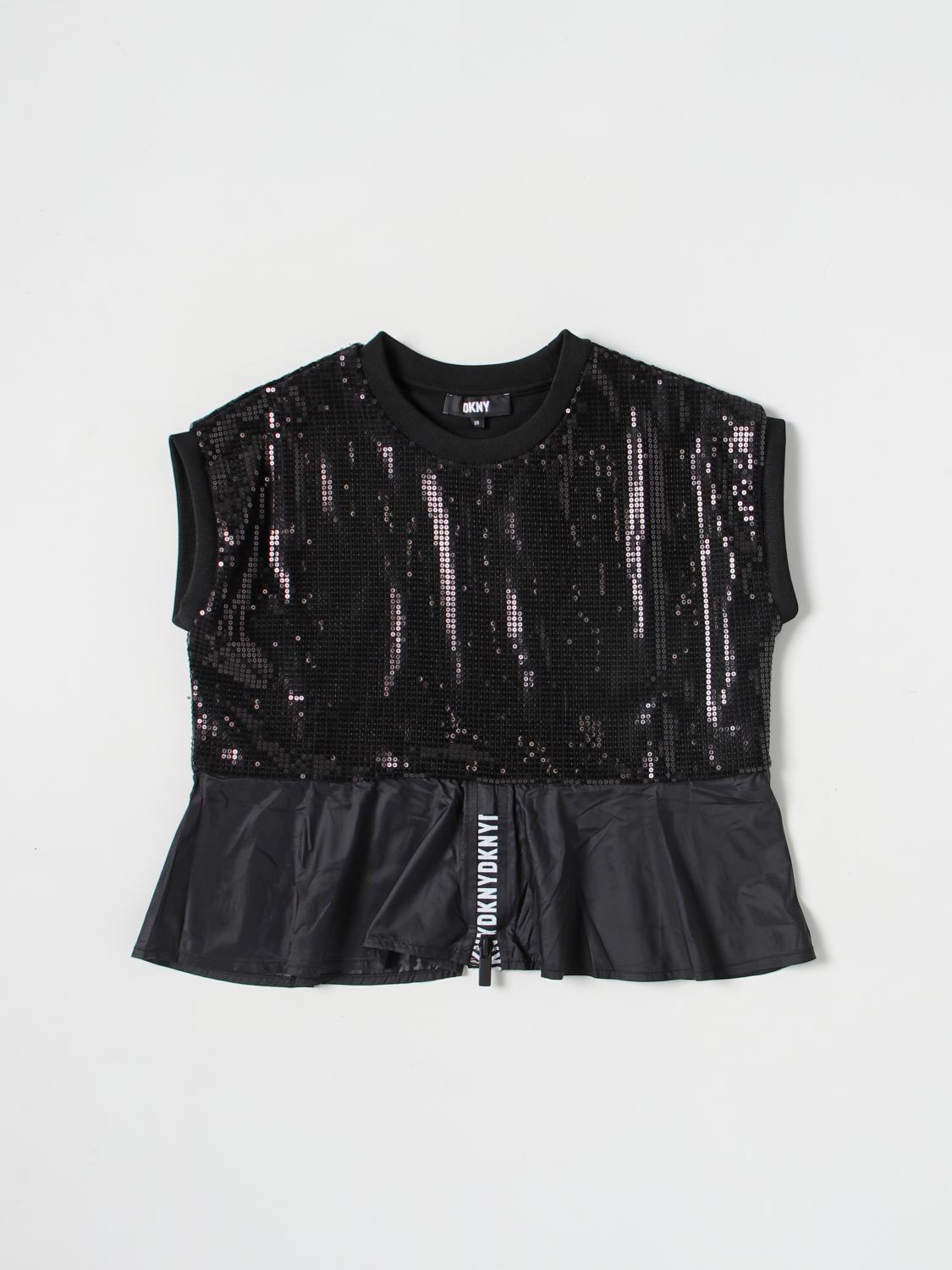 DKNY CAMISETA: Camisetas niños Dkny, Negro - Img 1