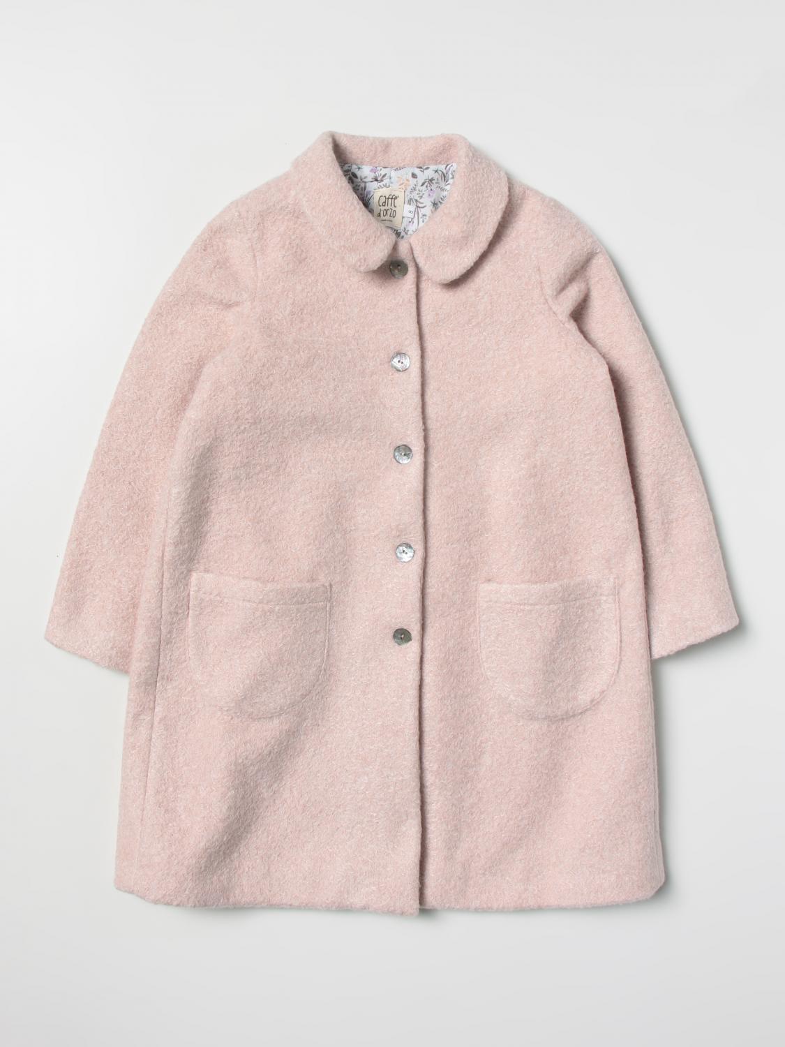 CAFFE' D'ORZO COAT: Coat kids Caffe' D'orzo, Blush Pink - Img 1