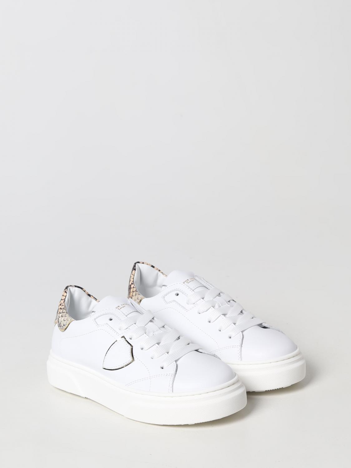 PHILIPPE MODEL JUNIOR ZAPATOS: Zapatos niños Philippe Model Junior, Blanco - Img 2