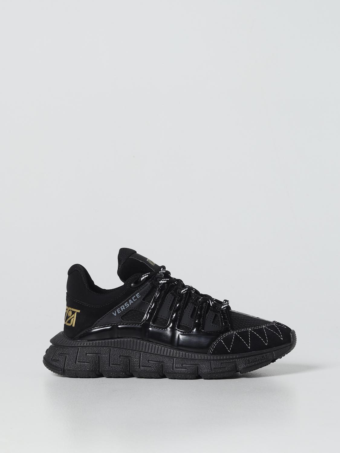 VERSACE: Shoes kids Young Black Versace shoes 10069251A04980