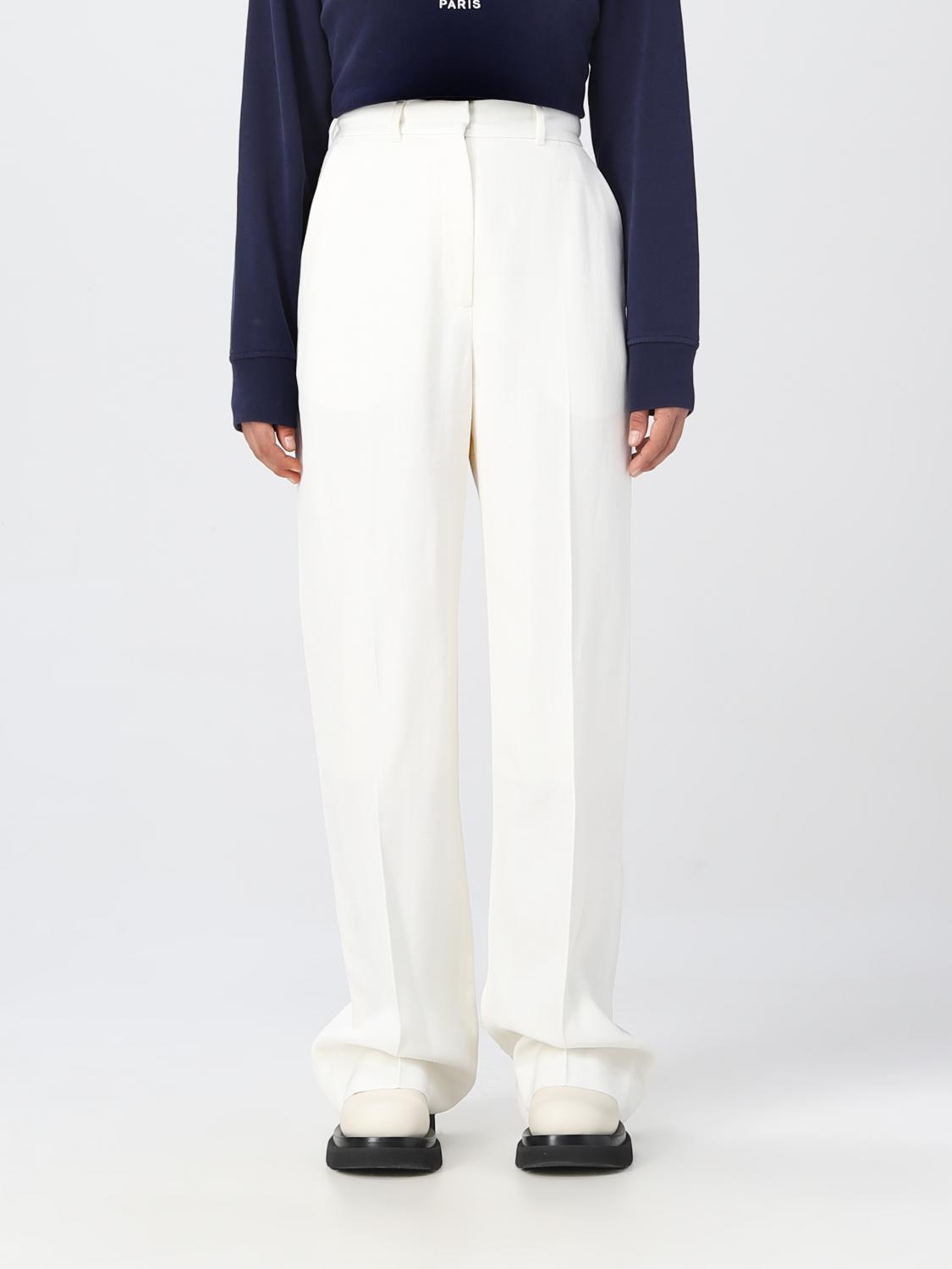 ボトムスその他 CASABLANCA Women Pants WF22TR03901 White CASABLANCA: Pants women - Yellow Cream | Casablanca pants