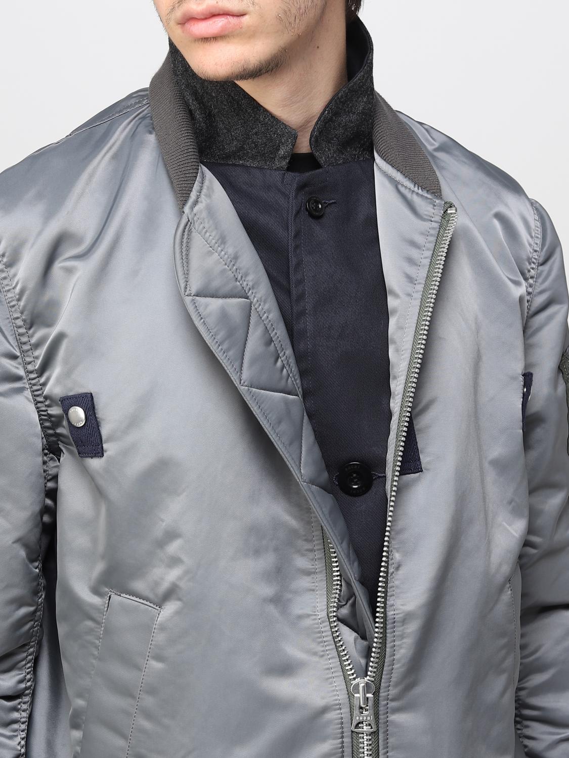 SACAI：ジャケット メンズ - グレー | GIGLIO.COMオンラインのSacai