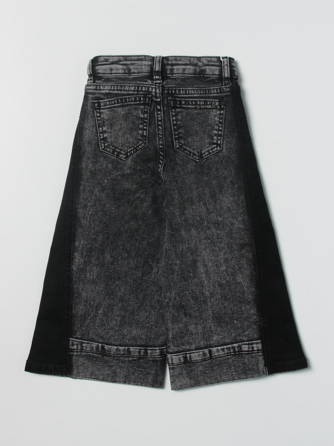 TWINSET JEANS: Vaquero niños Twinset, Negro - Img 2