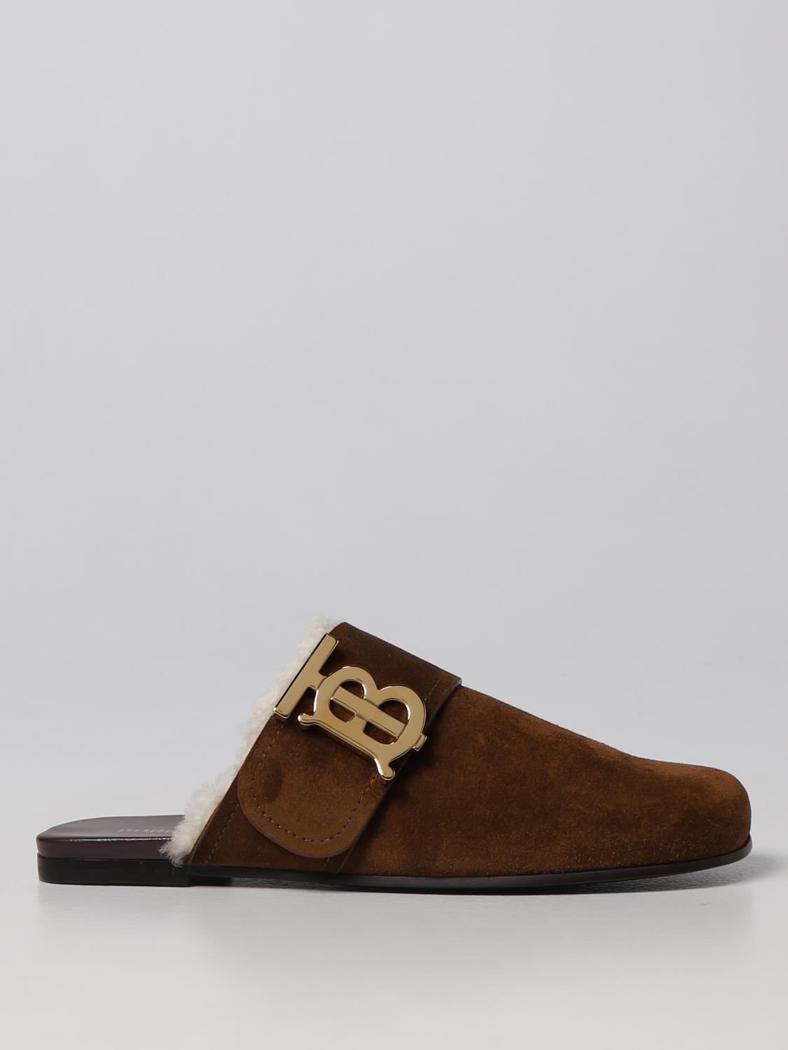 BURBERRY FLAT SHOES: Shoes women Burberry, Cocoa - Img 1