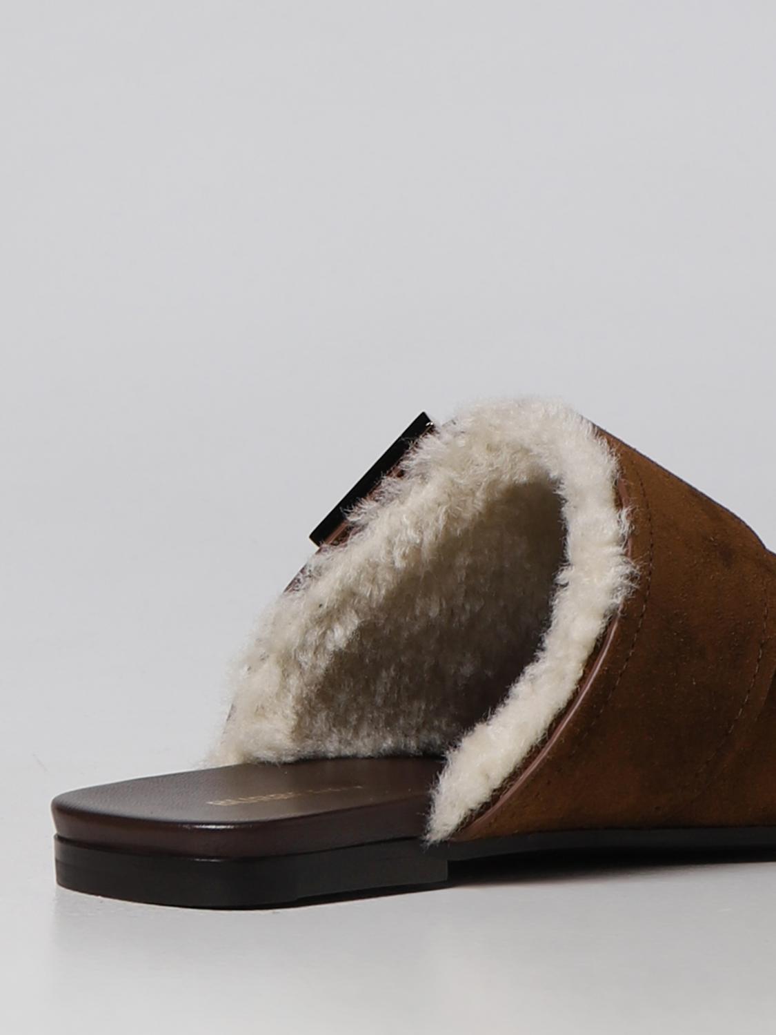 BURBERRY FLAT SHOES: Shoes women Burberry, Cocoa - Img 3